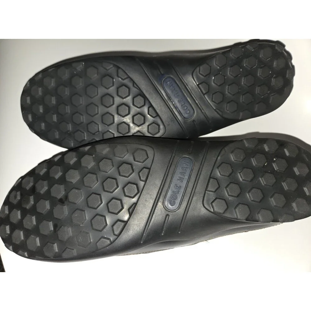 Cole Haan TUCKER Black Venetian Leather Loafers Comfort Driver Mens Shoes 10 M